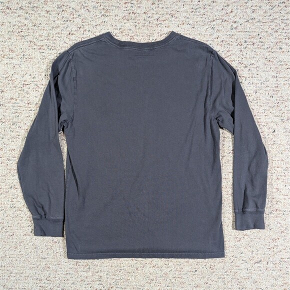 Polo Ralph Lauren T-Shirt Long Sleeve Cuffs YOUTH XL Charcoal Gray White Pony - Picture 6 of 9